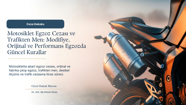 Motosiklet Abart Egzoz Cezası: Orijinal ve Fabrika Çıkışı Egzoza Ceza Yazılır mı?