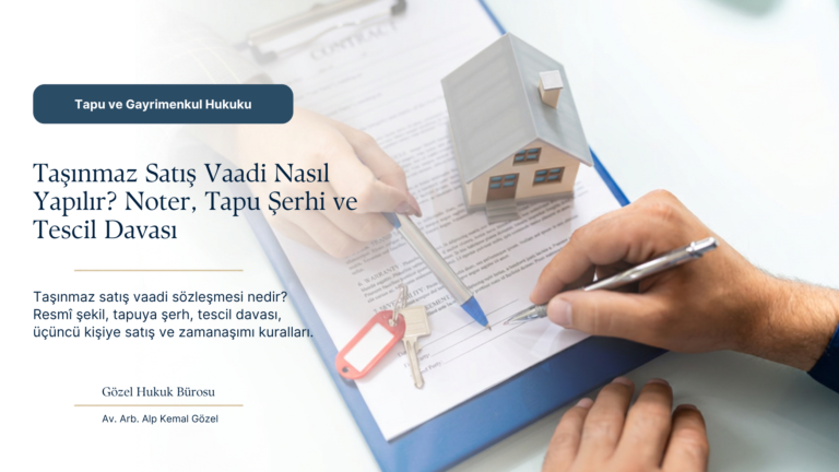 Taşınmaz satış vaadi sözleşmesini imzalayan kişi, maket ev ve anahtarlar